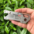 6-in-1 Razor Blades Utility Knife, Retractable Box Cutter, Multitool Knife with Bottle Opener, Hex Wrench, Rule, Water Compass, Cardboard Cutter S...