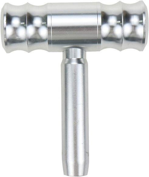 Aluminum Alloy T-Handle Gear Shift Knob, Universal Fit Aircraft Joystick Design Gear Stick Adapter for Most Transmission Vehicles (Silver)...