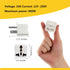 4 Pack Universal Adapter, Europe to US Plug Travel Adapters (White)...