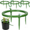 4 Set Hydro Halo Water Ring 5" W 3 Leg Support Drip Emitter Drip Ring with Built in 1/8 in Barbed Inlet Fitting 3 Removable Stakes for Grow Media ...