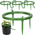 4 Set Hydro Halo Water Ring 5" W 3 Leg Support Drip Emitter Drip Ring with Built in 1/8 in Barbed Inlet Fitting 3 Removable Stakes for Grow Media ...
