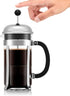 Bodum 34oz Chambord French Press Coffee Maker, High-Heat Borosilicate Glass, Polished Stainless Steel – Made in Portugal...