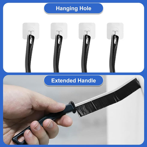 4 PCS Crevice Cleaning Brush, 2023 New Multifunctional Gap Cleaning Brush Tool, Bathroom Gap Brush, Gap Cleaning Brush for Bathroom,Kitchen,Tiles,...