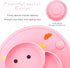 Toddler Plate, Portable Baby Plates for Toddlers and Kids, BPA-Free Strong Suction Plates for Toddlers, Dishwasher & Microwave Safe Silicone Place...