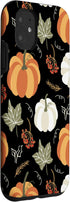 iPhone 11 Autumn falling leaves and pumpkin spice harvest happy fall Case...
