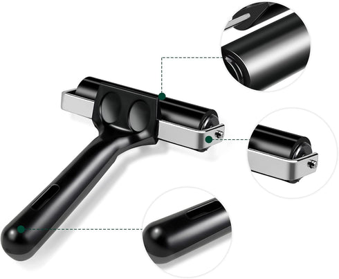 Lydia's Deal Rubber Roller Brayer for Printmaking, Ink Roller Tool Brayer Rollers for Crafting, Printing, Inking and Stamping (4-Inch, Black)...