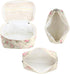 Cute Makeup Bag for Women(3 Pcs), Quilted Floral Coquette Aesthetic Make up Bags, Travel Cosmetic Bags Toiletry Organizer Bag(Pink Flower)...