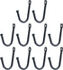 Antrader Early American Single Iron Hooks, Decorative Colonial Wall Door Key Coat Bag Hanger Hook, 1.4" x 1" Black, Pack of 10...