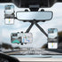 360°Rotatable and Retractable Car Phone Holder, Multifunctional Adjustable Mount, Universal Rearview Mirror Phone Holder for All Mobile Phones...