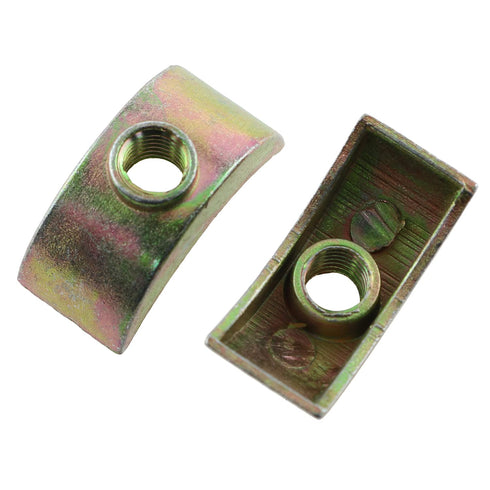 12PCS M6 24mm/0.94in Half Moon Nuts Washer Spacer Furniture Hardware Accessories for Furniture Connect...