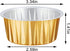 EUSOAR Dessert Cups Aluminum Foil, 25pcs 5oz Disposable Creme Brulee Baking Cups Ramekins, 5 Colors Mixed Cupcake Liners Containers Wrappers, Mini...