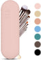 Travel Makeup Brush Holder, Magnetic Anti-fall Out Silicon Portable Cosmetic Face Spacious Brushes Holder, Skinsoft and Sleek Makeup Tools Organiz...