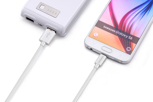 Premium Micro USB Cable High Speed USB 2.0 A Male to Micro B for Samsung, HTC, Sony, Motorola, LG, Google, Nokia and More… (1pc_3.3ft_White)...