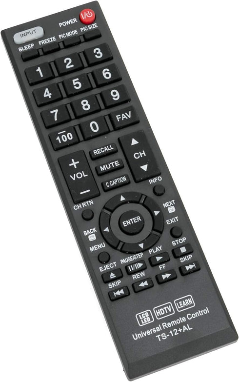 New TS-12+AL Replace Universal Remote Control fit for Almost All Toshiba TV CT-90275 CT-90326 CT-90302 CT-90366 CT-90325 CT-90329 CT-8037...