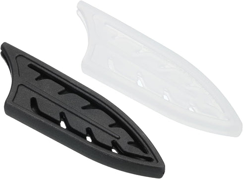 PATIKIL Knife Sheaths for Kitchen Knife for 3" Ceramic Knife, 2 Pcs Knife Edge Guard, Knife Sheath Covers Sleeves, Feather Ceramic Knife Set, Blac...
