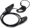 G-Shape Ear Earpiece Headset with PTT Button & Mic for Kenwood Radio NX-200 TK-180 TK-380 TK-480 TK-2180 TK-3180 TKR-830 Multi-pin...