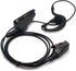 G-Shape Ear Earpiece Headset with PTT Button & Mic for Kenwood Radio NX-200 TK-180 TK-380 TK-480 TK-2180 TK-3180 TKR-830 Multi-pin...