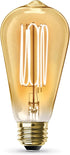 Feit Electric ST19 Vintage Edison LED Light Bulb, 40W Equivalent, Dimmable, 2100 Warm Light, E26 Base, Amber Glass Thin Filament Lighting Bulbs, 1...