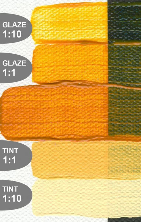 2 Oz Heavy Body Historical Hue Acrylic Paint Color: Indian Yellow Hue...