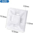 XHF 200 PCS 1/2" White Self Adhesive Cable Zip Tie Mounts Wire Cable Clips Holders Management Anchors Organizer Holders Squares(HS-100)...