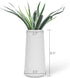 VanEnjoy 8.5" Desktop Minimalist White Ceramic Vases Home Office Decoration Frosting Finish Vase...