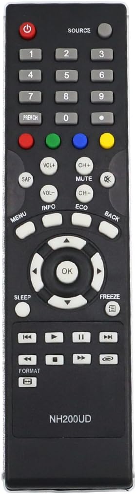 ZdalaMit NH200UD Replacement Remote Control Compatible with Sylvania Emerson TV LC190SS1 LC220SS1 LC260SS1 LC320SS1 LC407SS1 LC407EM1...