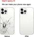Back Glass Replacement for iPhone 13 pro 6.1 inches (Silver) All Carriers with Repairing Tool Kits...