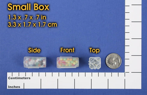 DotBox Small Box - 32 pcs. Little Storage Boxes for Small Items Like Beads and Parts. Boxes Fit Inside DotBox Carrying Cases Sold Separately. 2 Pa...