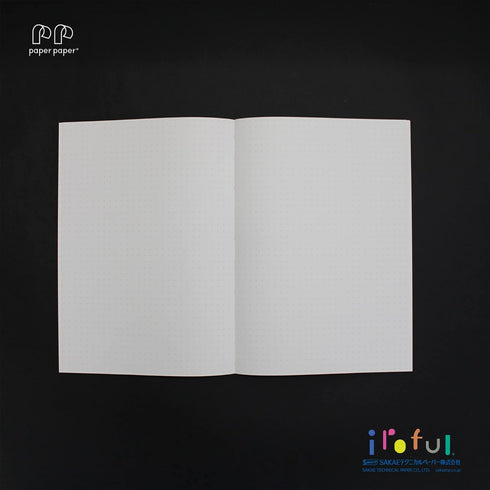 SAKAE????????? iroful 75 gsm Notebook, 8.27" x 5.85", 96 pages, 5mm Dotted, White, 1 pack (PI-A5NB-DW)...