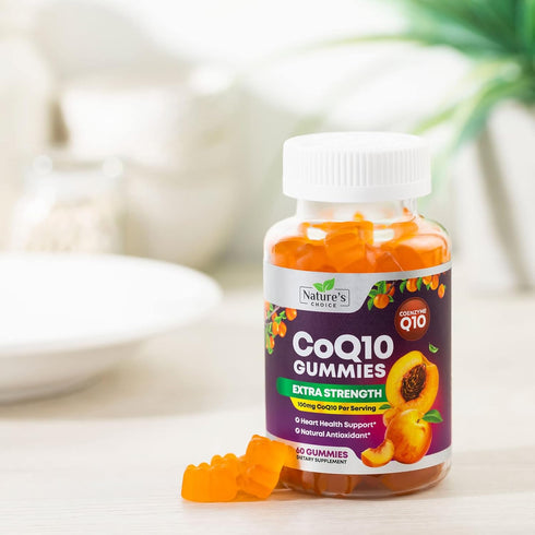 CoQ10 100mg Gummies - 3X Better Absorption, Antioxidant for Heart Health Support & Energy Production, Ultra Coenzyme Q10 Vitamins, Coq 10 Suppleme...