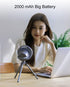 Portable Quiet Desk Fan - 3 Speeds Adjustable and Strong Wind Small Fan with 3 Light, USB Cooling Air Circulator, Battery Powered Rechargeable Tab...