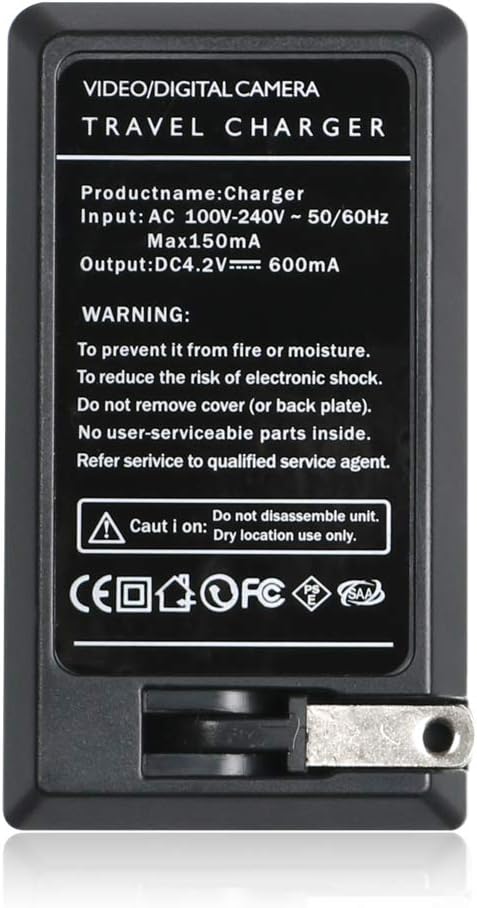 NP-80 NP80 Battery Charger for Casio Exilim EX-G1, EX-H5, EX-H50, EX-H60, EX-JE10, EX-N1, EX-N5, EX-N10, EX-N20 (only for casio np80)...