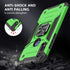 HNHYGETE for Moto E Phone Case, Motorola E Case, with HD Screen Protector, Shockproof Tough Rugged Hard Rubber Bumper with 360 Rotation Ring Kicks...