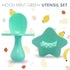 Elli&Nooli Baby Led Weaning Spoon & Fork Set - Mint Toddler Spoons & Forks - Ergonomic Grip Handles - Dishwasher Safe & Easy to Clean - Baby Feedi...