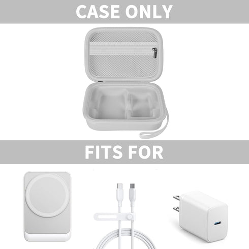 Case Compatible with Anker MagSafe Charger MagGo 3in1 Charging Station, 15W Wireless Magnetic Stand Storage for Apple Watch Charger, Power Bank Ho...