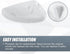 X AUTOHAUX Car Rear View Left Driver Side Mirror Cover Cap Replacement White for Mazda 3 Axela 2017-2019 Mirror Guard Covers Exterior Decoration T...