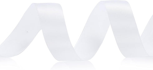 7/8 inch Double Faced White Satin Ribbon 25 Yards for Gift Wrapping,Wedding Decoration, Bows Making, Sewing, DIY Crafts...