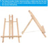 PATIKIL 12" Wooden Art Easel, Display Stand Portable Tripod Holder Canvas Frame Foldable Artist Tabletop Display for Drawing Painting Art Studio...