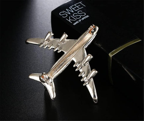 Airplane Brooch Pins Enamel Red Plane Brooches for Women Men Costumes Aircraft Brooch...