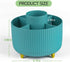 Rotating Pencil Holder for Desk, 360-degree Spinning Makeup Brush Holder Organizer for Vanity, 5 Slots Pen Pencil Cup Holder for First Day of Scho...