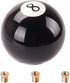 Black 8 Billiard Style Manual Stick Shift Knob with Adapter Universal Fit for Acura Honda Infiniti Lexus Mazda Mitsubishi Nissan Scion Subaru Toyo...