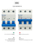 6-63A Miniature Circuit Breaker, AC 3 Pole 400V, DIN Rail Mounted 40 amp Breaker, Overload, Short-Circuit Protection, 110V / 120V Available, MCB...