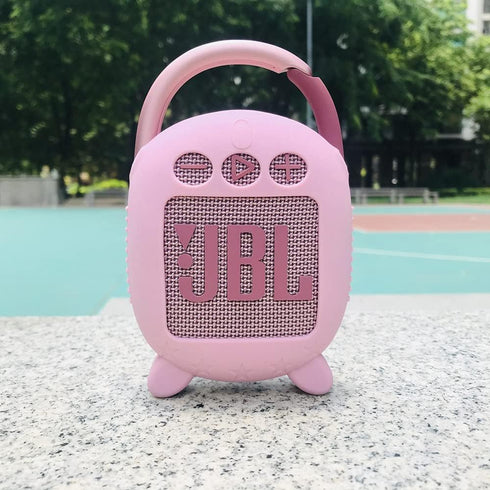 Silicone Cover Case for JBL Clip 4 Portable Bluetooth Speaker, Protective Carrying Case for JBL Clip 4 Portable Bluetooth Speaker Stand Up Holder ...