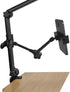 Clip Clamp Phone Holder for Desk/Table/Easel/Board/Shelf,Compatible with 3.5~7.5 inch iPhone/GoPro/Webcam/Blink Camera,Aluminium Alloy 10 inch Len...