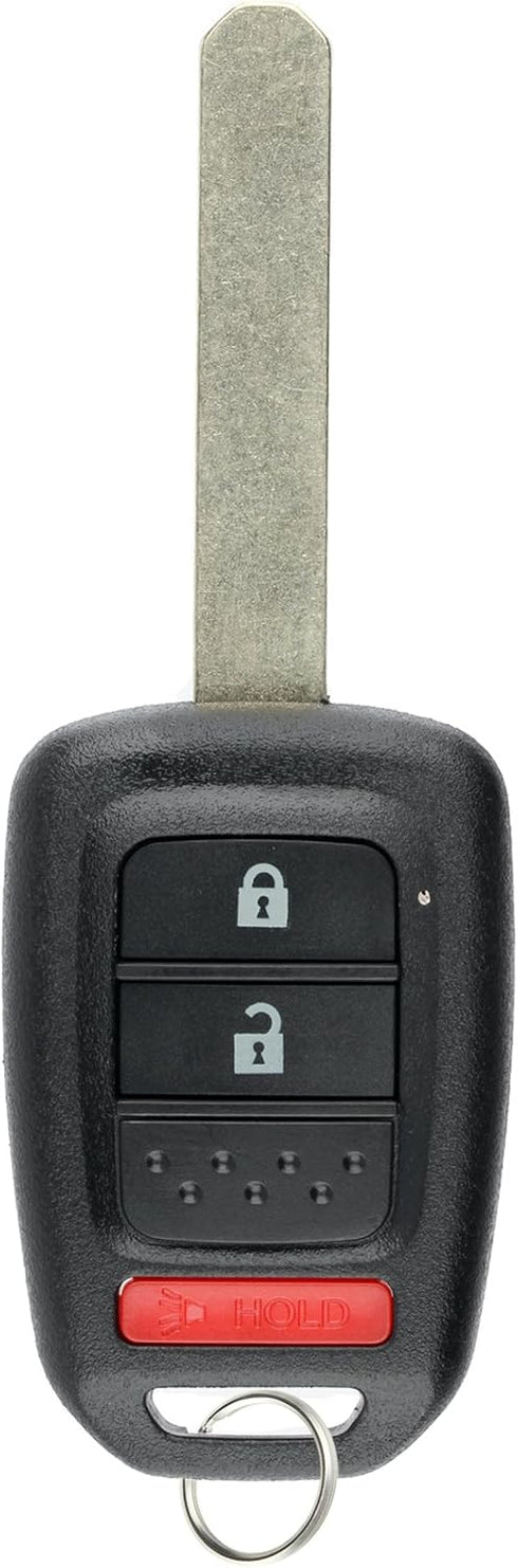KeylessOption Keyless Entry Remote Fob Uncut Ignition Car Key for Honda Fit CR-V HR-V Crosstour...