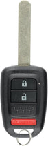KeylessOption Keyless Entry Remote Fob Uncut Ignition Car Key for Honda Fit CR-V HR-V Crosstour...