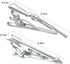 2Pcs Hunting Tie Clip Set for Men Unique Silver Gun Sword Arrow Tie Bar Personalized Fathers Day Birthday Jewelry Gift...