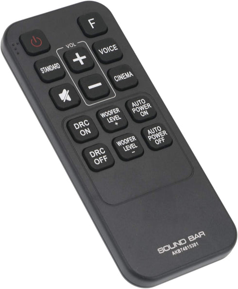 AKB74815301 Replacement Remote Control Compatible with LG Sound Bar LAS454B S55A3-D LAS453B SH3B SPH3B-W SH3K SJ4Y SPH4B-W S45A1-D AKB74815311 LAS...