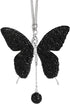 Butterfly Car Hanging Ornament, Elegant Rhinestone Car Mirror Charm Aesthetic Car Pendant for Rear View Mirror for Women (Black)...