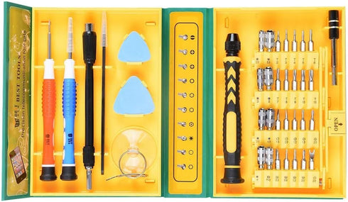 MMOBIEL Repair Tool Kit Multipurpose - 38 Pcs Magnetic Screwdriver Set Compatible with iPhone, iPad, MacBook, Samsung, Laptop, PC, Tablet, Playsta...